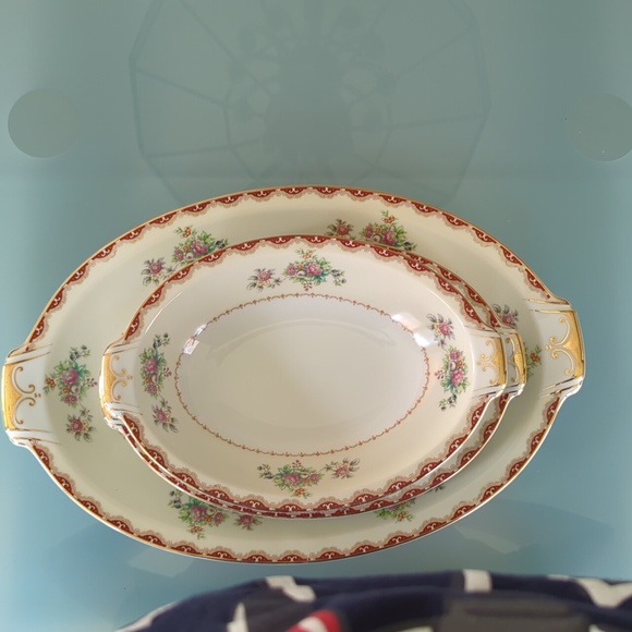 Meito Ivory China Keepsake (Versailles) Serving Pieces - Vintage 1940's - Picture 4 of 14